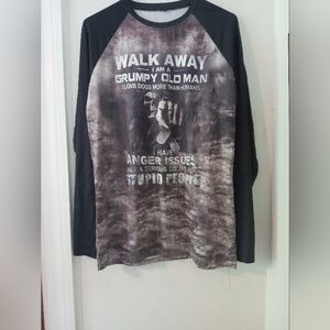 A men's long sleeve shirt